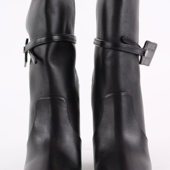 Off-White™ sz39 Black Leather Zip Tie Tag Ziptie - Picture 8 of 12